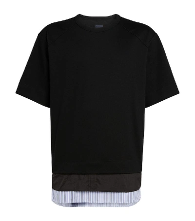 Shop Juunj Striped-hem T-shirt