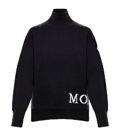 Shop Moncler Funnel Neck Sweater