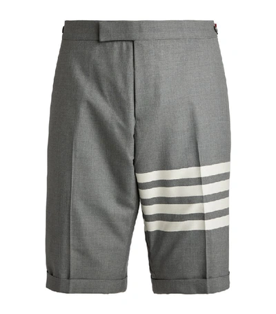 Shop Thom Browne 4-bar Tailored Shorts