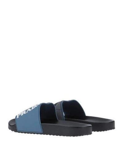 Shop Prada Sandals In Pastel Blue