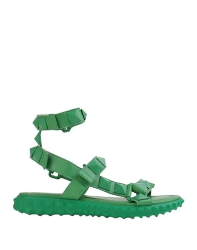 Shop Valentino Sandals In Green