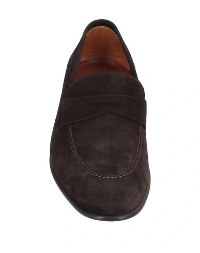 Shop A.testoni Loafers In Dark Brown