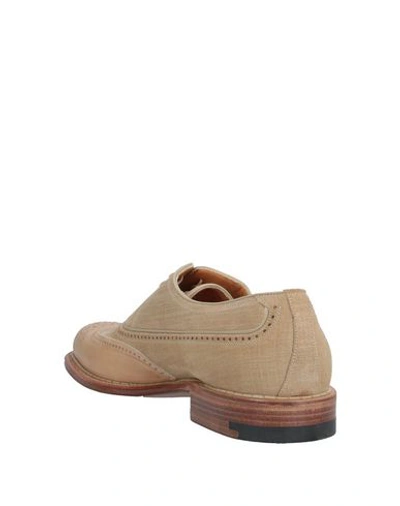 Shop A.testoni Lace-up Shoes In Sand