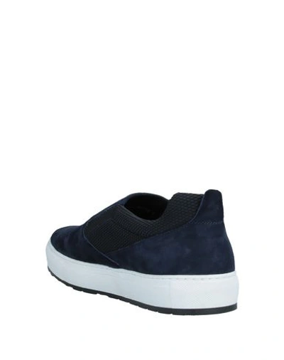 Shop A.testoni Sneakers In Dark Blue