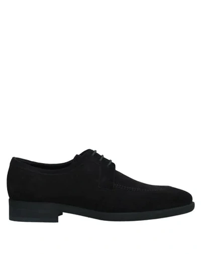 Shop A.testoni Laced Shoes In Black