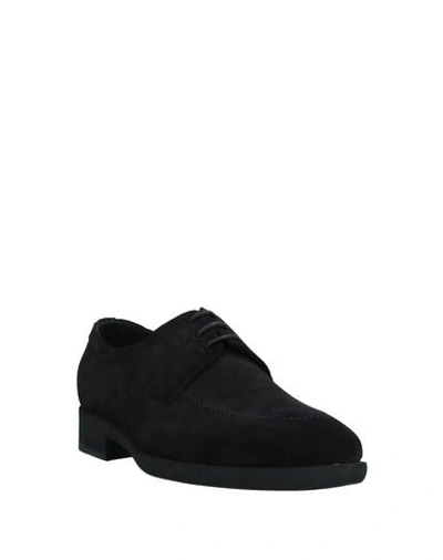 Shop A.testoni Laced Shoes In Black