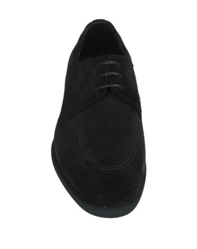 Shop A.testoni Laced Shoes In Black