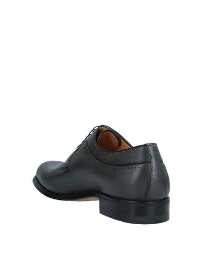 Shop A.testoni Lace-up Shoes In Steel Grey