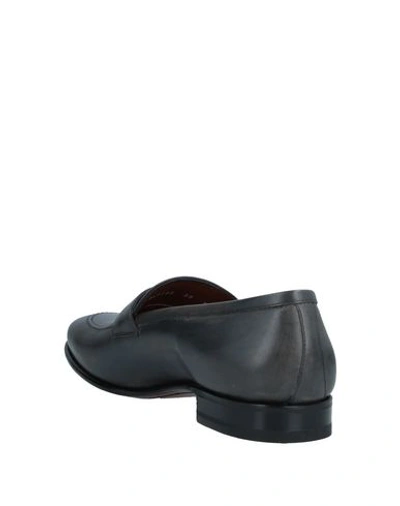 Shop A.testoni Loafers In Steel Grey
