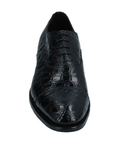 Shop Doucal's Laced Shoes In Black