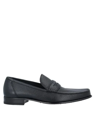 Shop A.testoni Loafers In Black