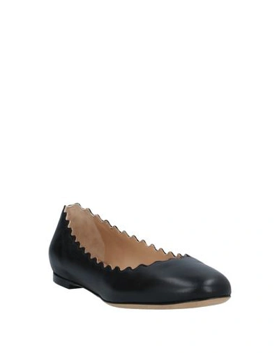 Shop Chloé Ballet Flats In Black