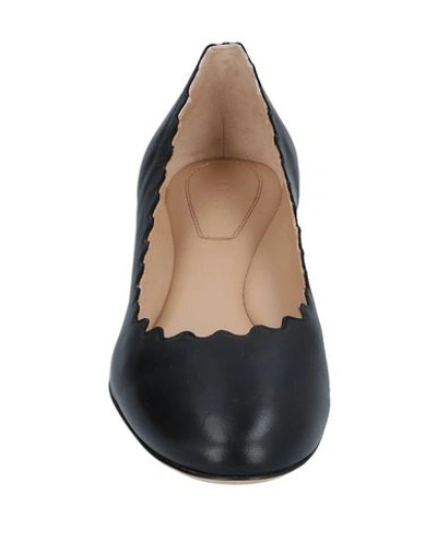 Shop Chloé Ballet Flats In Black