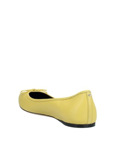 Shop Gucci Ballet Flats In Yellow