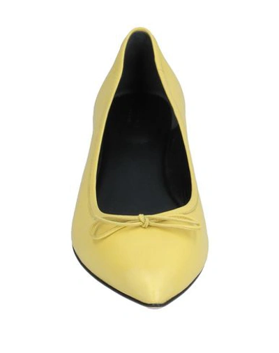 Shop Gucci Ballet Flats In Yellow