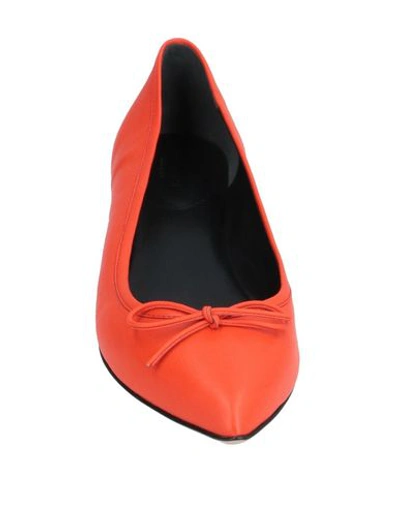 Shop Gucci Ballet Flats In Orange