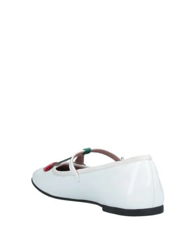 Shop Gucci Ballet Flats In White