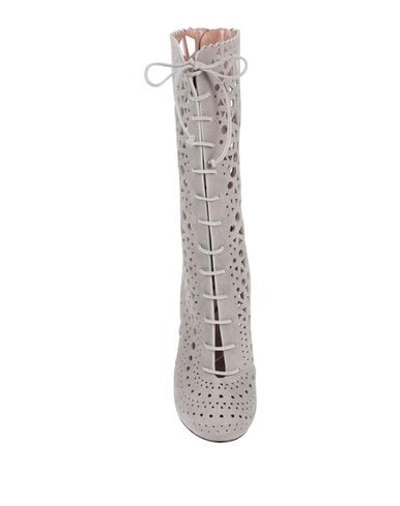 Shop Alaïa Ankle Boot In Light Grey