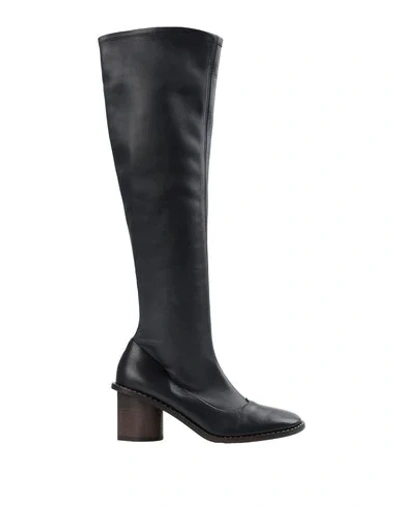 Shop Celine Boots In Dark Blue