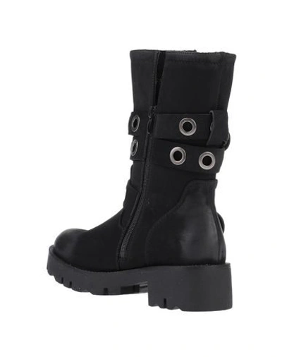 Shop Cafènoir Woman Ankle Boots Black Size 6 Textile Fibers