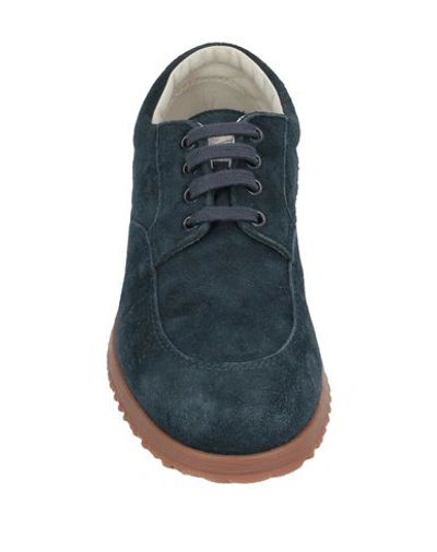 Hogan Lace-up Shoes In Blue