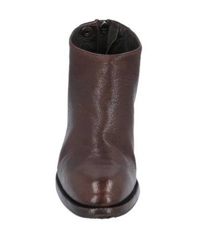 Shop Alberto Fasciani Ankle Boots In Dark Brown