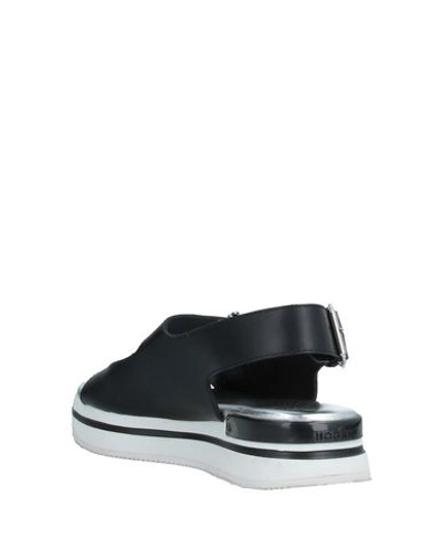 Shop Hogan Sandals In Black