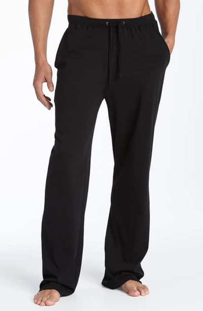 Shop Daniel Buchler Peruvian Pima Lightweight Cotton Lounge Pants In Black