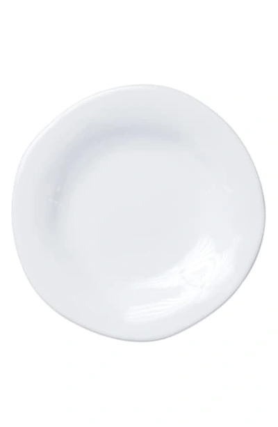 Shop Vietri Aurora Stoneware Salad Plate In Snow