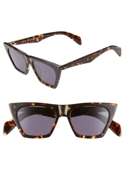 Shop Rag & Bone 51mm Cat Eye Sunglasses In Dark Havana