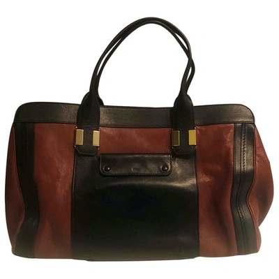 Pre-owned Chloé Alice Burgundy Leather Handbag