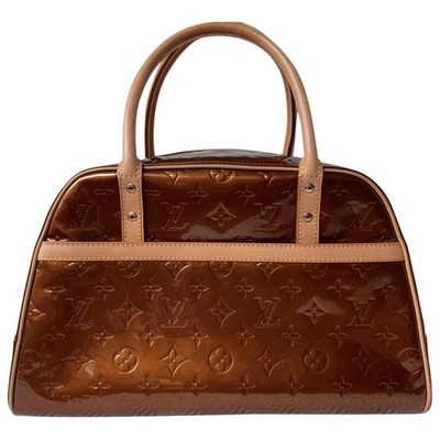 Pre-owned Louis Vuitton Tompkins Square  Metallic Patent Leather Handbag