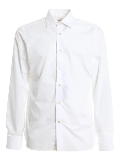 Shop Borriello Napoli Cotton Shirt In White