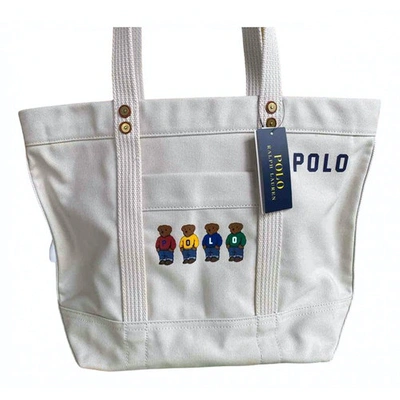 Pre-owned Polo Ralph Lauren White Cotton Handbag
