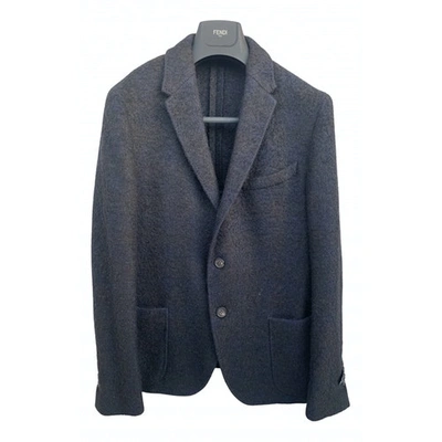 Pre-owned Fendi Wool Jacket In Grey