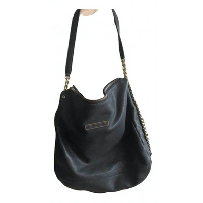 Pre-owned Tommy Hilfiger Black Leather Handbag