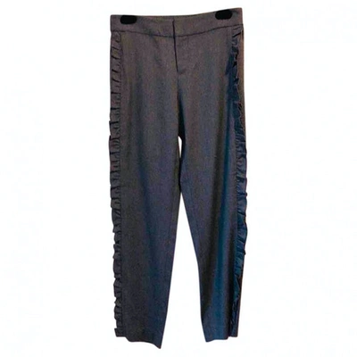 Pre-owned Club Monaco Cloth Trousers In Grey