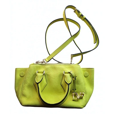 Pre-owned Diane Von Furstenberg Yellow Leather Handbag