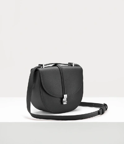 Shop Vivienne Westwood Sofia Mini Saddle Bag Black