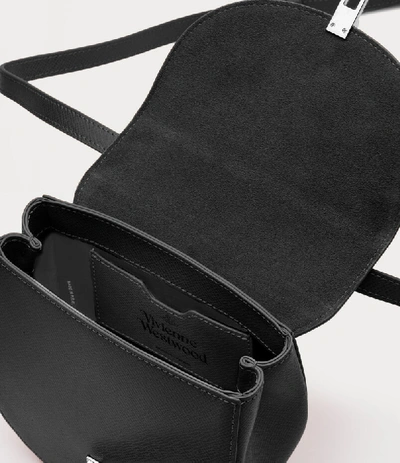 Shop Vivienne Westwood Sofia Mini Saddle Bag Black