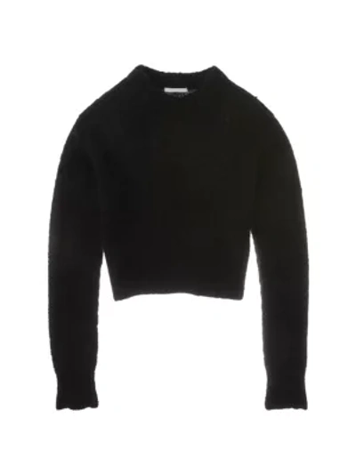 Shop Helmut Lang Women's Shruken Crew Sweater In Black