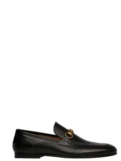 Shop Gucci Moccasin Leather Rs Clove Calf In Black