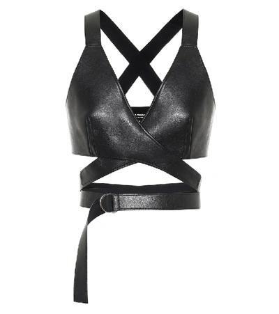 Shop Junya Watanabe Faux Leather Corset In Black