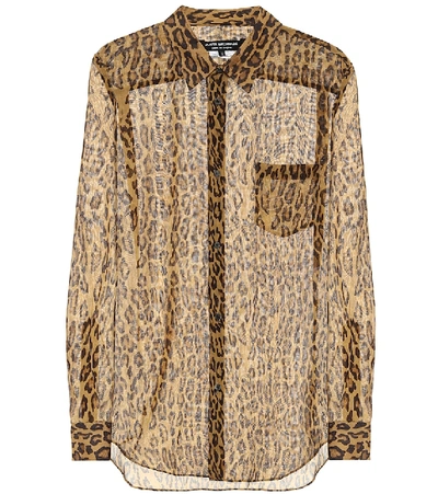 Shop Junya Watanabe Leopard-print Shirt In Beige