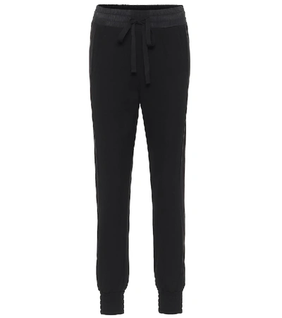 Shop Ann Demeulemeester Twill Trackpants In Black