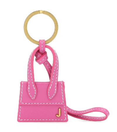 Shop Jacquemus Le Porte Clés Chiquito Leather Keyring In Pink