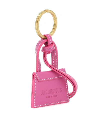 Shop Jacquemus Le Porte Clés Chiquito Leather Keyring In Pink