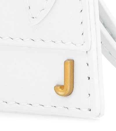 Shop Jacquemus Le Porte Clés Chiquito Leather Keyring In White