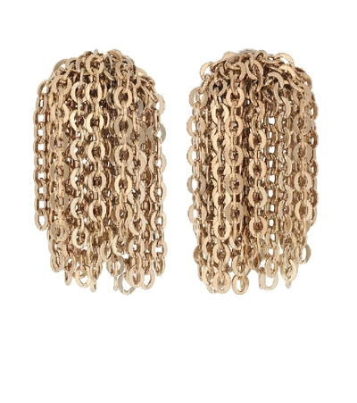 Shop Jw Anderson Chain Earrings In Gold