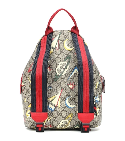 Shop Gucci Gg Supreme Coated Canvas Backpack In Beige